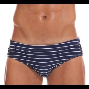 Men’s Navy Striped Speedo
